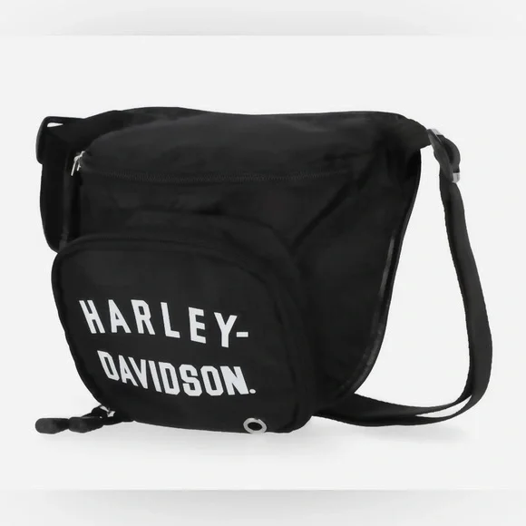NWT Harley-Davidson® Women's Deluxe 'Fanny Pack' Adjustable Waist Strap Black - Picture 1 of 8